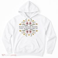 Hate Never Made Any Nation Great Political Boho Floral Hoodie thumb 0