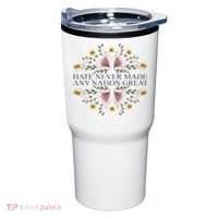 Hate Never Made Any Nation Great Political Boho Floral Tumbler thumb 0