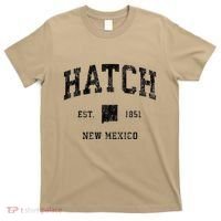 Hatch New Mexico Nm Vintage Athletic Black Sports T-Shirt thumb 0