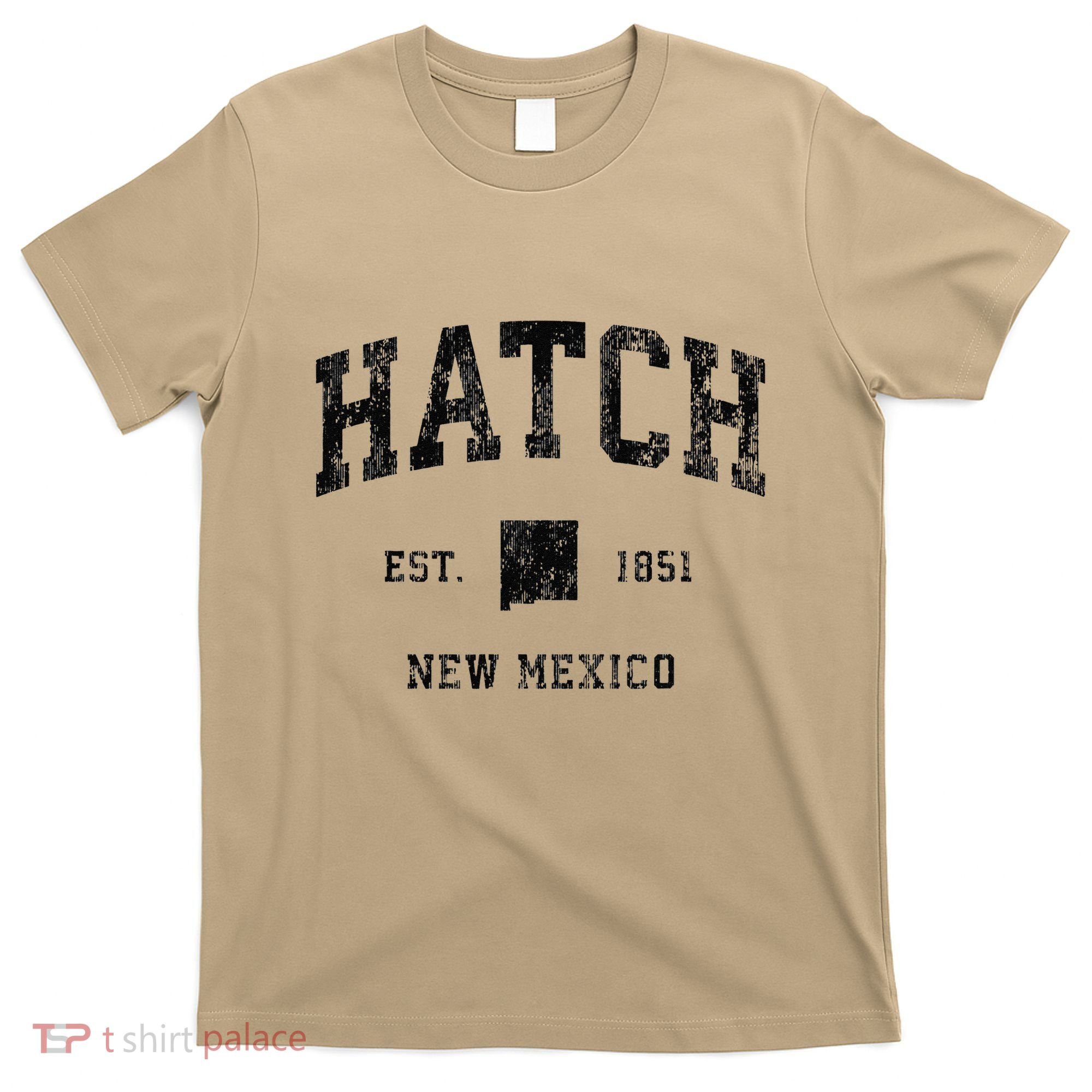 Hatch New Mexico Nm Vintage Athletic Black Sports T-Shirt