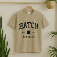 Hatch New Mexico Nm Vintage Athletic Black Sports T-Shirt thumb 2