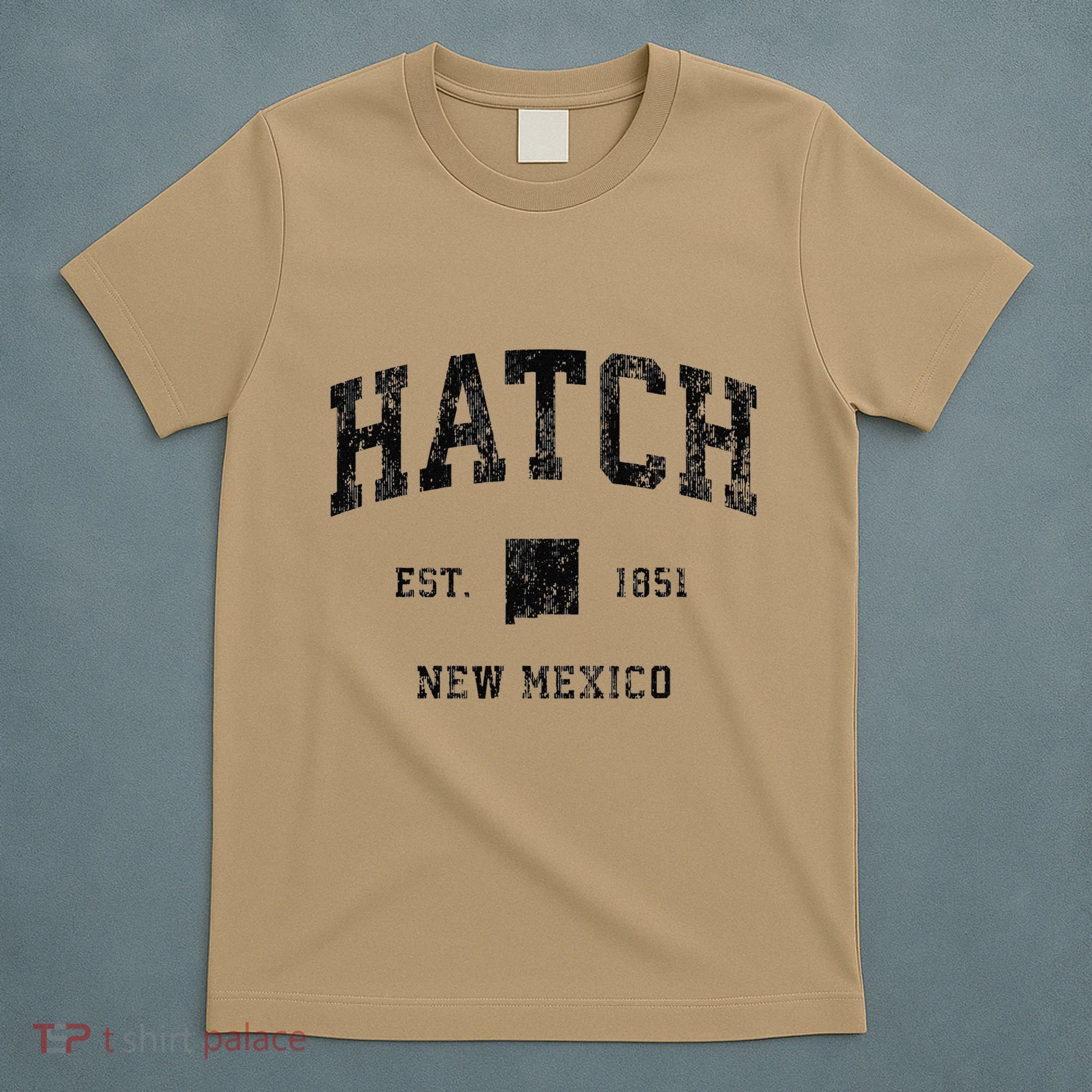 Hatch New Mexico Nm Vintage Athletic Black Sports T-Shirt