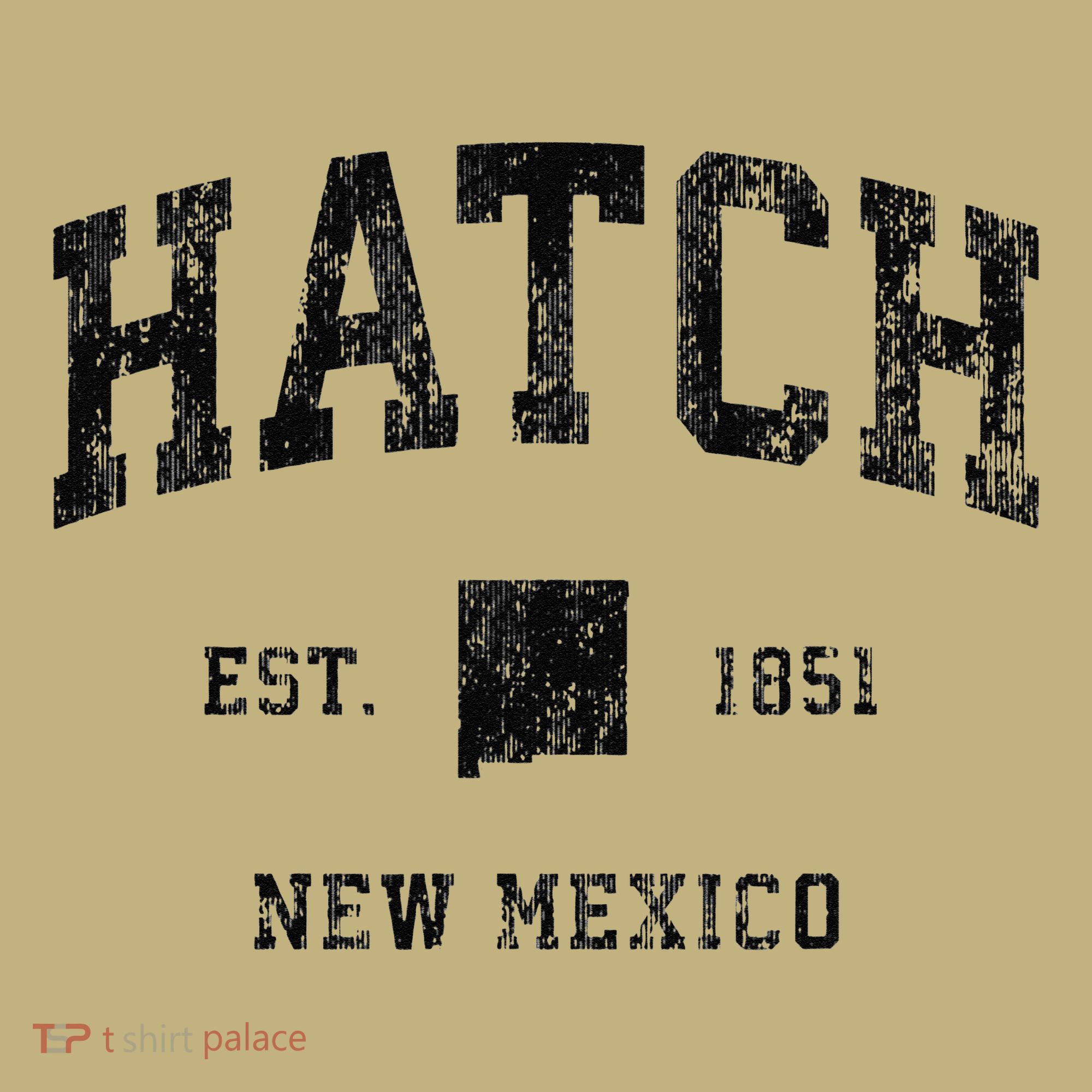 Hatch New Mexico Nm Vintage Athletic Black Sports T-Shirt