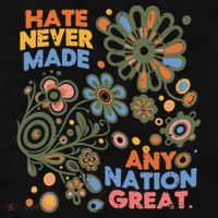 Hate Never Made Any Nation Great Resist Protest Resistance Ladies PosiCharge Tri-Blend Wicking Tank thumb 2