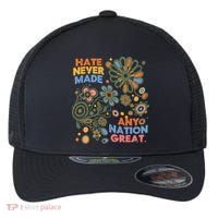 Hate Never Made Any Nation Great Resist Protest Resistance Flexfit Unipanel Trucker Cap thumb 0