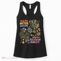 Hate Never Made Any Nation Great Resist Protest Resistance Women's Tank Top thumb 0