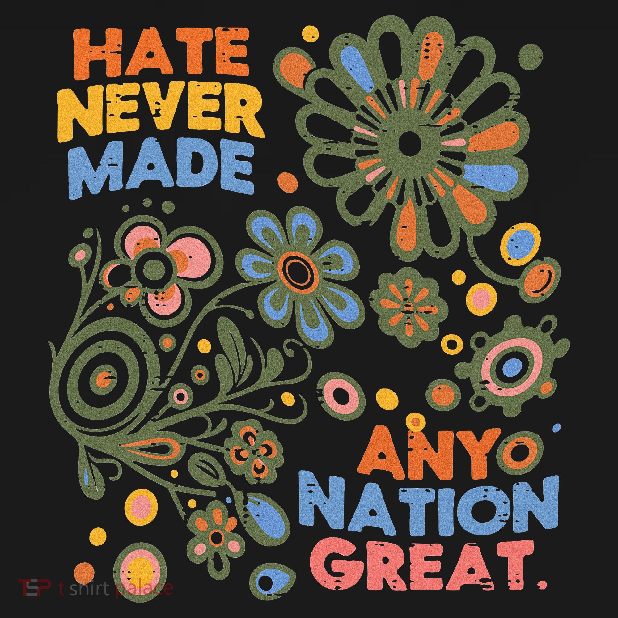 Hate Never Made Any Nation Great Resist Protest Resistance Tank Top