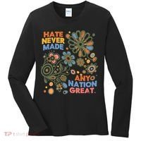 Hate Never Made Any Nation Great Resist Protest Resistance Women's Long Sleeve Shirt thumb 0