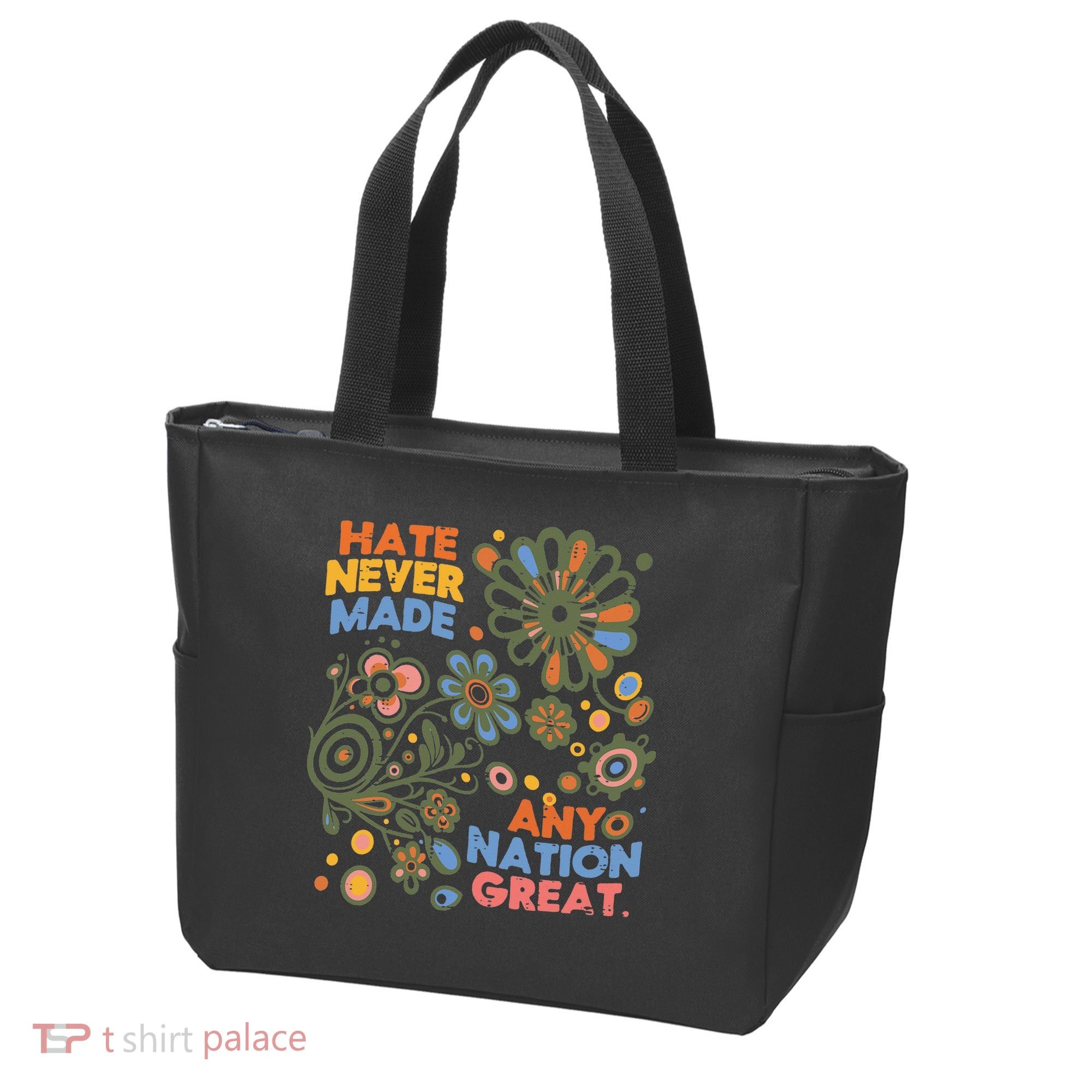 Hate Never Made Any Nation Great Resist Protest Resistance Tote Bag