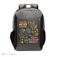 Hate Never Made Any Nation Great Resist Protest Resistance Vector Backpack thumb 0