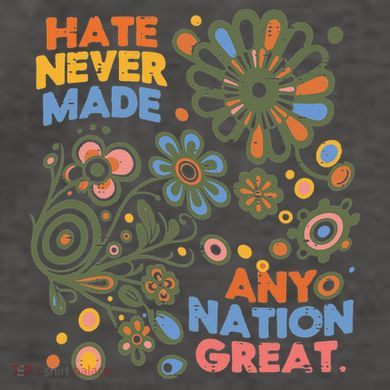 Hate Never Made Any Nation Great Resist Protest Resistance Vector Backpack