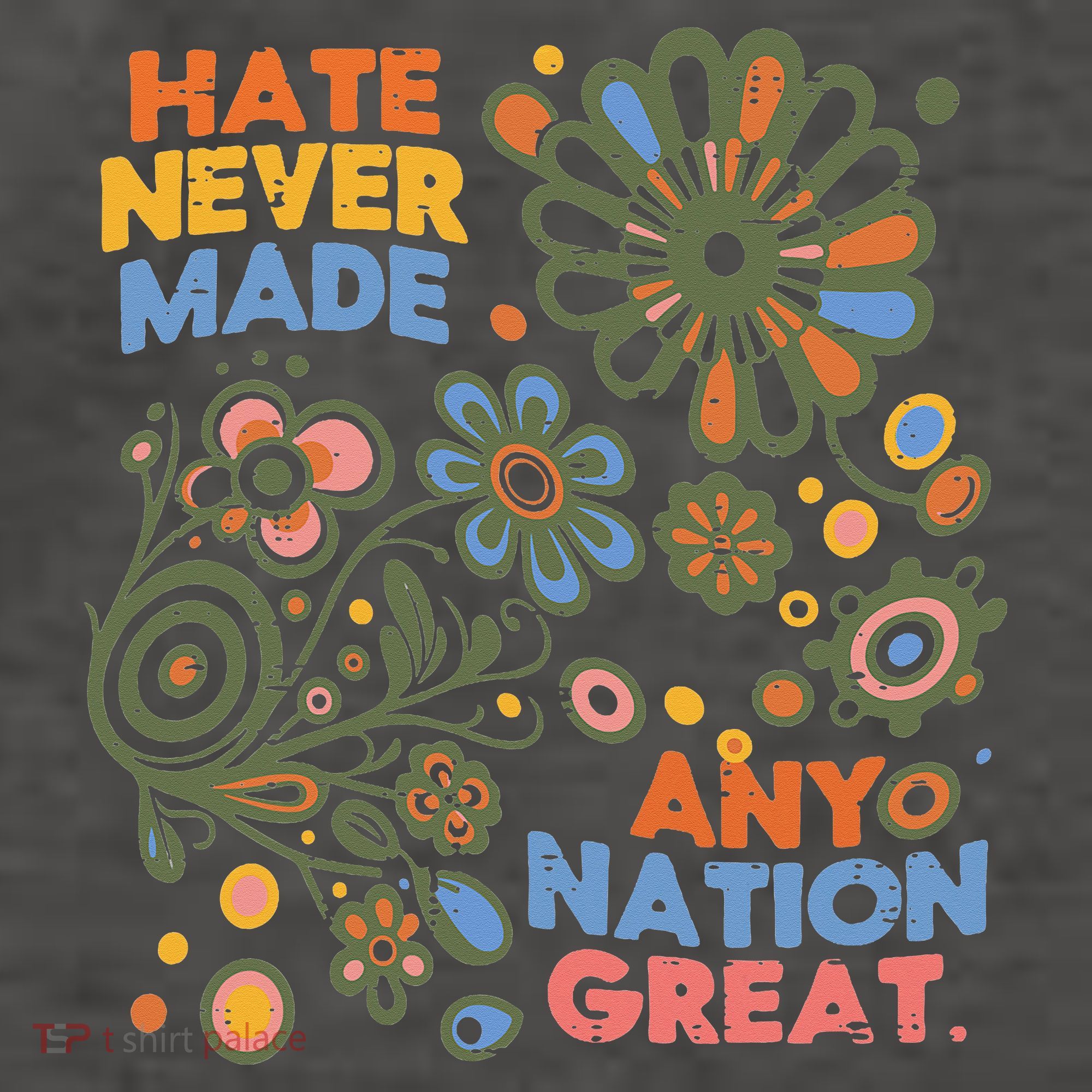 Hate Never Made Any Nation Great Resist Protest Resistance Vector Backpack
