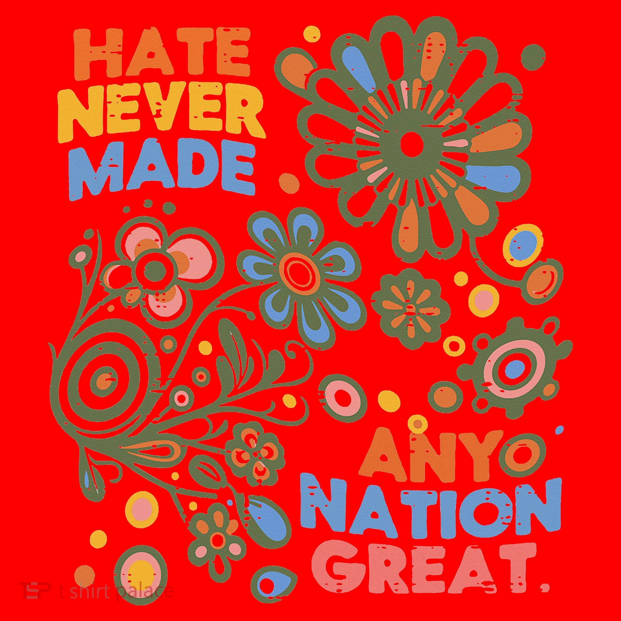 Hate Never Made Any Nation Great Resist Protest Resistance Santa Hat