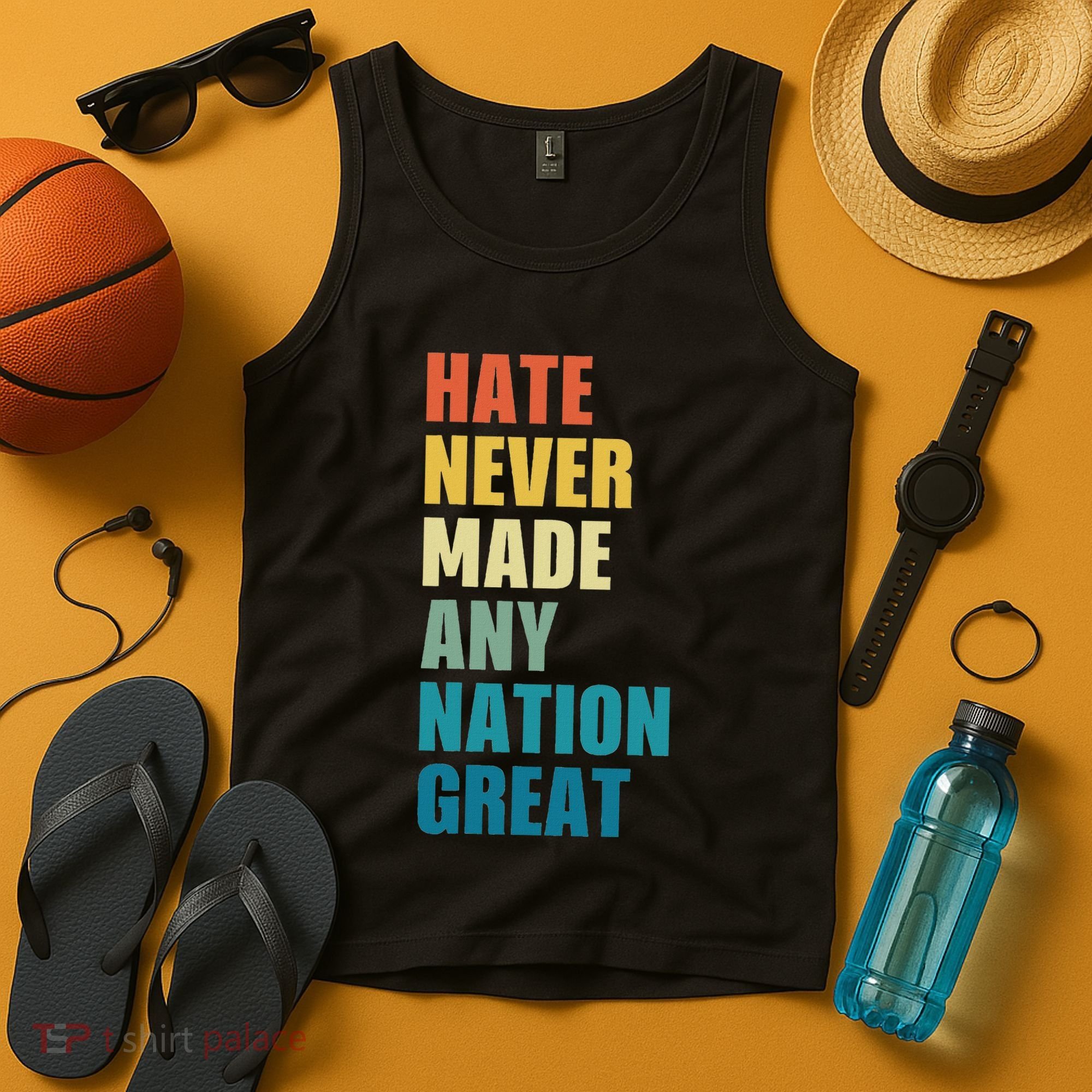 Hate Never Made Any Nation Great Anti Trump Election Tank Top
