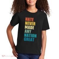 Hate Never Made Any Nation Great Anti Trump Election Kids T-Shirt thumb 2