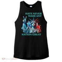 Hate Never Made Any Nation Great Peace Anti Trump Ladies PosiCharge Tri-Blend Wicking Tank thumb 0