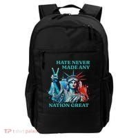 Hate Never Made Any Nation Great Peace Anti Trump Backpack thumb 0