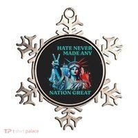 Hate Never Made Any Nation Great Peace Anti Trump Ornament thumb 0