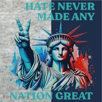 Hate Never Made Any Nation Great Peace Anti Trump Kids Colorblock Raglan Jersey thumb 2