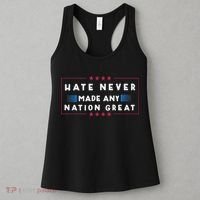 Hate Never Made Any Nation Great Funny Anti Trump Women's Tank Top thumb 3