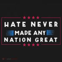 Hate Never Made Any Nation Great Funny Anti Trump Baby Bodysuit thumb 2