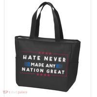 Hate Never Made Any Nation Great Funny Anti Trump Tote Bag thumb 3