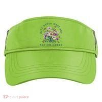 Hate Never Made Any Nation Great Floral Peace Adult Drive Performance Visor thumb 0