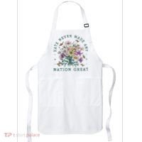 Hate Never Made Any Nation Great Floral Peace Apron thumb 0