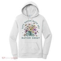 Hate Never Made Any Nation Great Floral Peace Women's Hoodie thumb 0
