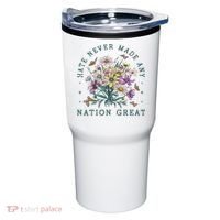 Hate Never Made Any Nation Great Floral Peace Tumbler thumb 0