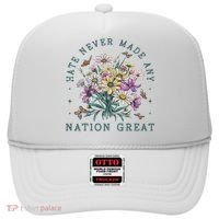 Hate Never Made Any Nation Great Floral Peace Hat thumb 0
