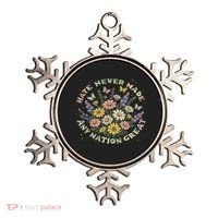Hate Never Made Any Nation Great Floral Peace Floral Costume Ornament thumb 0