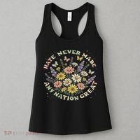 Hate Never Made Any Nation Great Floral Peace Floral Costume Women's Tank Top thumb 3