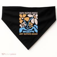 Hate Never Made Any Nation Great Boho USA-Made Doggie Bandana thumb 0