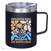 Hate Never Made Any Nation Great Boho 12oz Stainless Steel Coffee Mug thumb 0