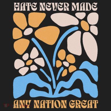 Hate Never Made Any Nation Great Boho 12oz Stainless Steel Coffee Mug