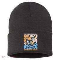 Hate Never Made Any Nation Great Boho Sustainable Knit Beanie thumb 0