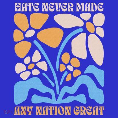 Hate Never Made Any Nation Great Boho Coaster