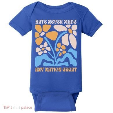 Hate Never Made Any Nation Great Boho Baby Bodysuit