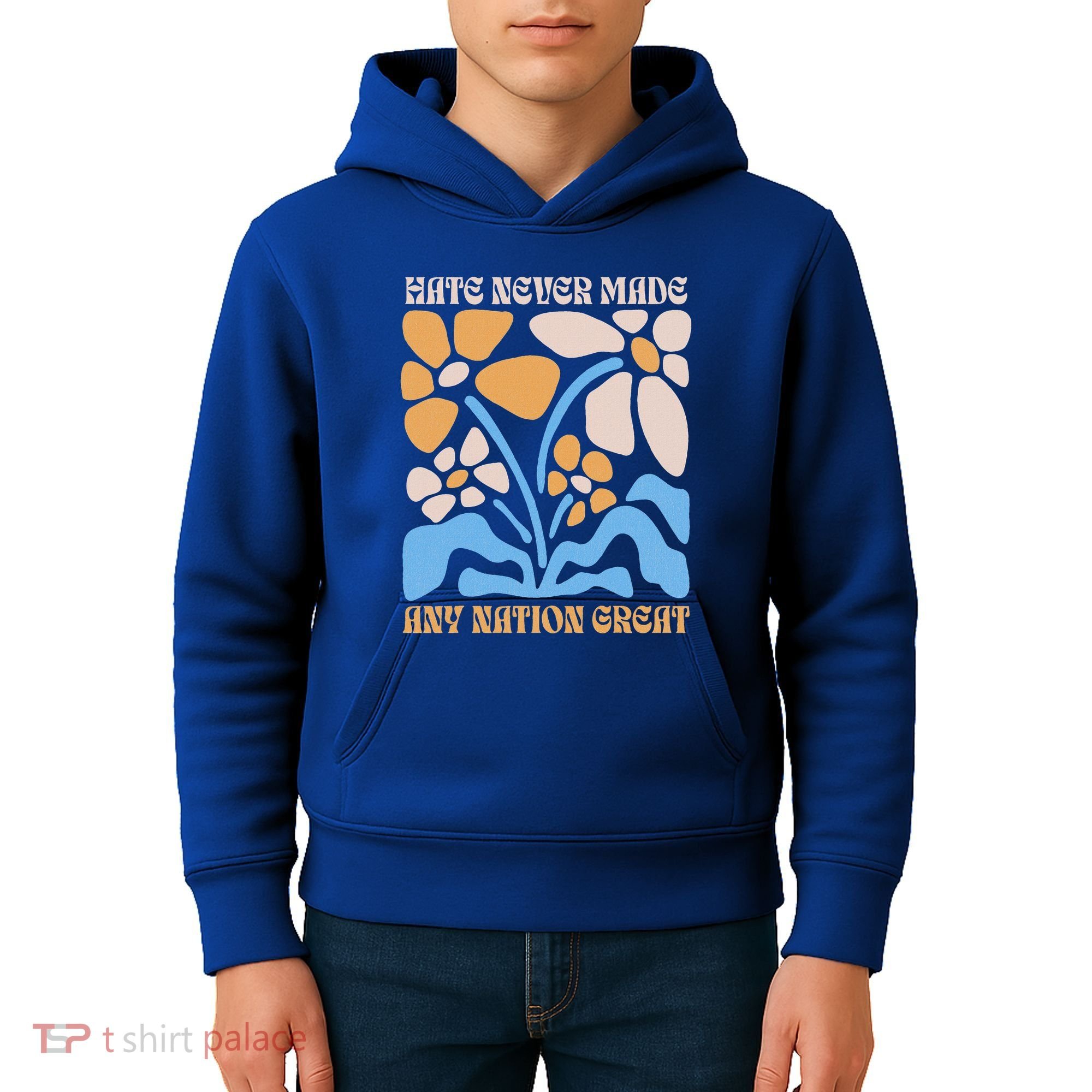 Hate Never Made Any Nation Great Boho Kids Hoodie