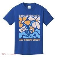Hate Never Made Any Nation Great Boho Kids T-Shirt thumb 0