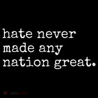 Hate Never Made Any Nation Great Ornament thumb 1