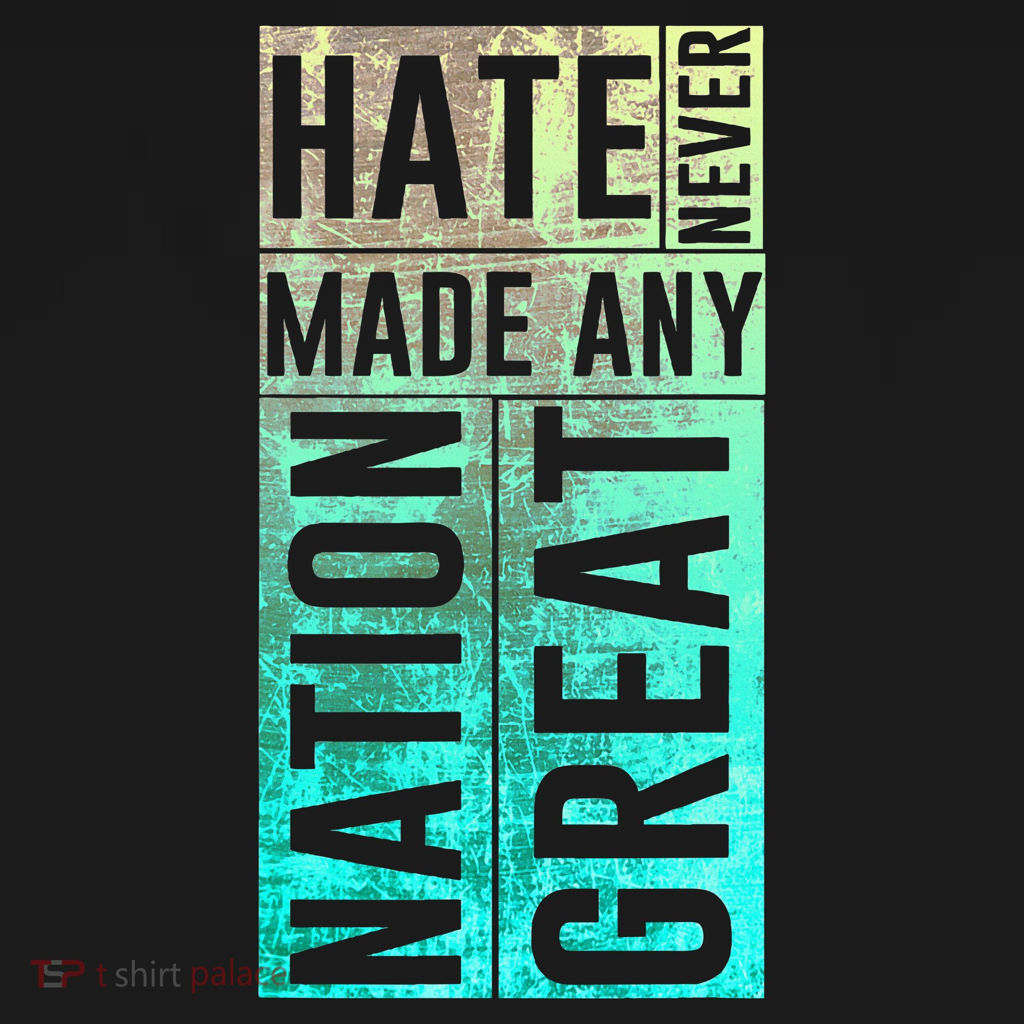 Hate Never Made Any Nation Great Political Protest T-Shirt