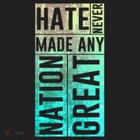 Hate Never Made Any Nation Great Political Protest Beanie thumb 2