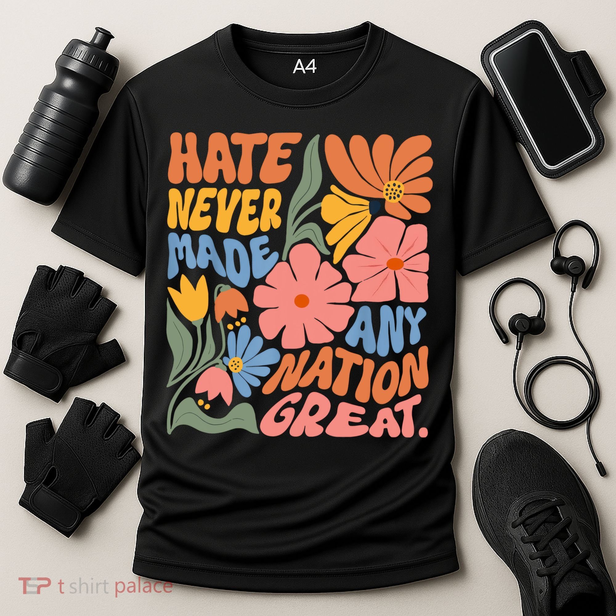 Hate Never Made Any Nation Great  Cooling Performance Crew T-Shirt