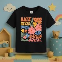 Hate Never Made Any Nation Great  Toddler T-Shirt thumb 3