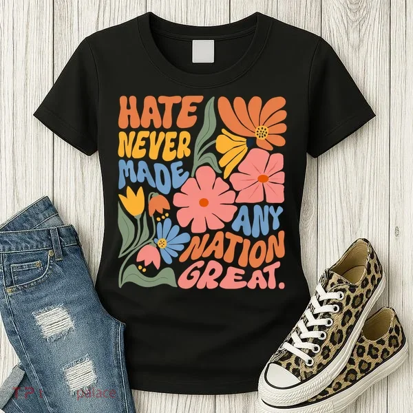 Hate Never Made Any Nation Great  Women's T-Shirt
