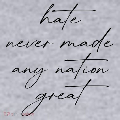 Hate Never Made Any Nation Great Women's Racerback Cropped Tank