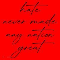 Hate Never Made Any Nation Great Santa Hat thumb 1
