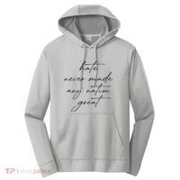 Hate Never Made Any Nation Great Performance Fleece Hoodie thumb 0
